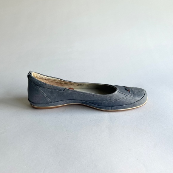 Ecco Grey Blue Leather Rubber Outsole Flats size EUR 41, US 10.5 - Picture 5 of 16